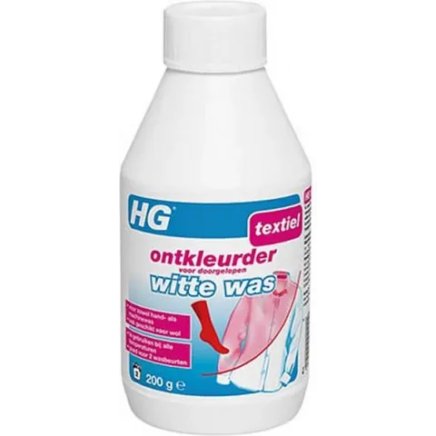 HG ontkleurder voor doorgelopen witte was
