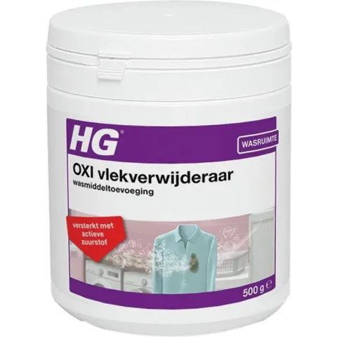 HG OXI vlekverwijderaar wasmiddeltoevoeging - 500 gr - universele ontvlekker & ontgeurder - versterkt met actieve zuurstof