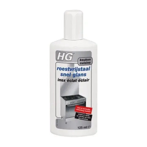 HG Roestvrijstaal Snelglans - 125 ml