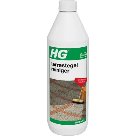 HG terrastegelreiniger - 1L - voor grindtegels, beton en andere terrastegels en klinkers - direct resultaat