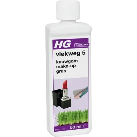 HG vlekweg nr. 5 - 50ml - vlekkenverwijderaar voor o.a. make-up, gras en stuifmeel