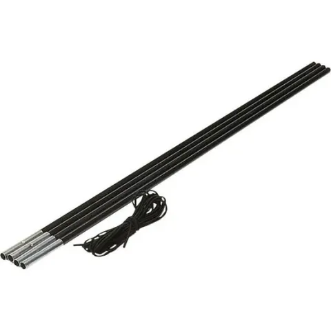 High Peak Fiberglas Repair Kit 11mm - Tentstokreparatiekit - 200 cm - Zwart