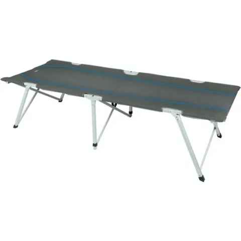 High Peak Toledo XL - Veldbed - Opvouwbaar - Donkergrijs/Blauw
