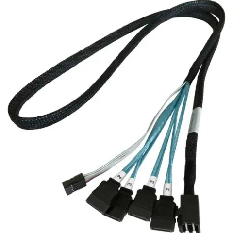 HighPoint mSAS Kabel 1xSFF8643->4xSATA 1 meter