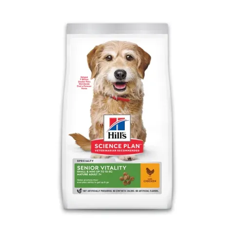 Hill&apos;s Canine Adult 7+ Youthful Vitality Small & Mini - Hondenvoer - Kip 1.5 kg