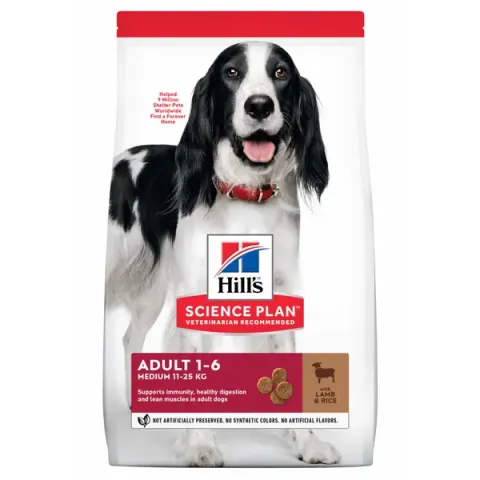 Hill&apos;s Canine Adult Medium Lam&Rijst - Hondenvoer - 2.5 kg