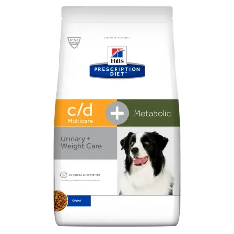 Hill&apos;s Prescription Diet C/D Multicare + Metabolic - Urinary + Weight Care Kip - Hondenvoer - 12 kg