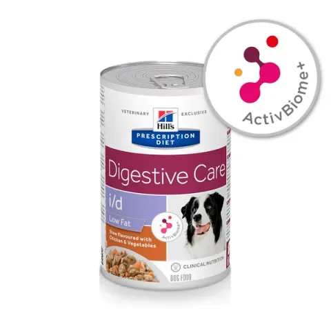 Hill&apos;s Prescription Diet I/D Digestive Care Low Fat Stoofpotje Blik - Hondenvoer - Kip Groente 354 g