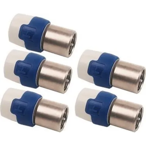 Hirschmann QFC 5 quick fix F-connector / recht (5 stuks)