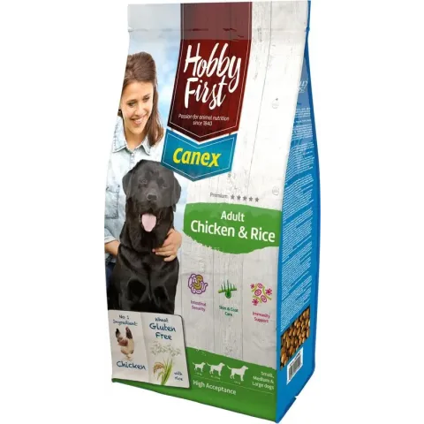 Hobbyfirst Canex Adult - Kip & Rijst - Hondenvoer - 12 kg