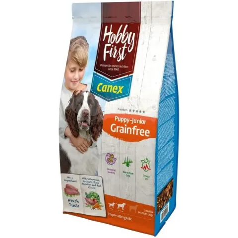 Hobbyfirst Canex Puppy-Junior Grainfree Eend - Hondenvoer - 3 kg
