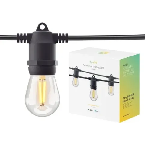 Hombli Smart Outdoor String Light 5m – Lichtsnoer voor buiten – Sfeerverlichting voor in de tuin, balkon en terras – Weerbestending IP65