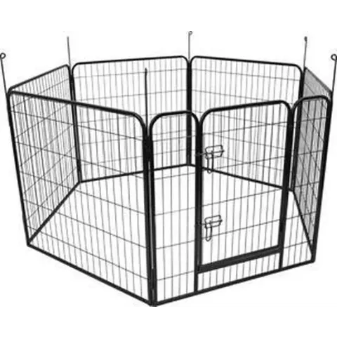 hondenkennel Zecta zwart 162x140x80CM