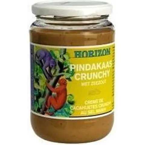 Horizon Pindakaas crunchy met zeezout eko 650 gram