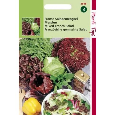 Hortitops Zaden - Mesclun, Frans Salademengsel