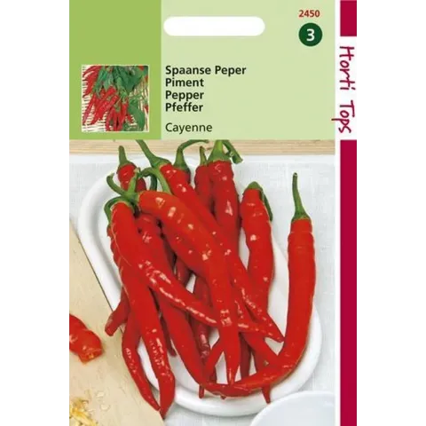 Hortitops Zaden - Peper Cayenne, Spaanse Lange Rode