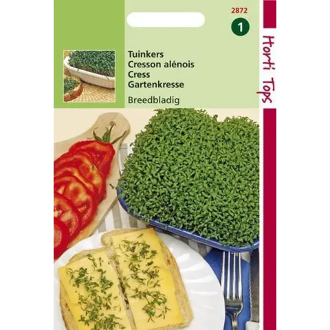 Hortitops Zaden - Tuinkers Grootbladige (Breedbladige)
