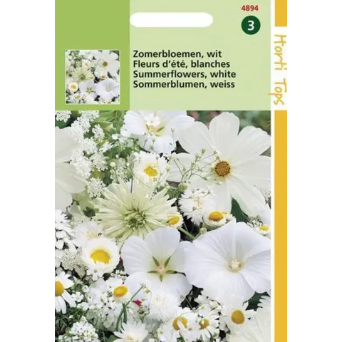 Hortitops Zaden - Zomerbloemen Witte Tinten