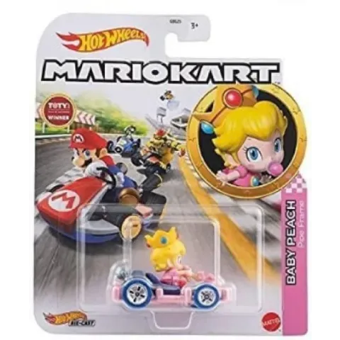 Hot Wheels Mario Kart - Baby Peach Pipe Kart