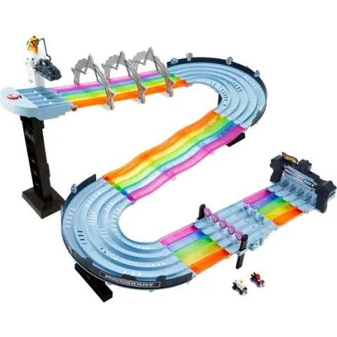 Hot Wheels Mario Kart Regenboog Raceset - Racebaanset