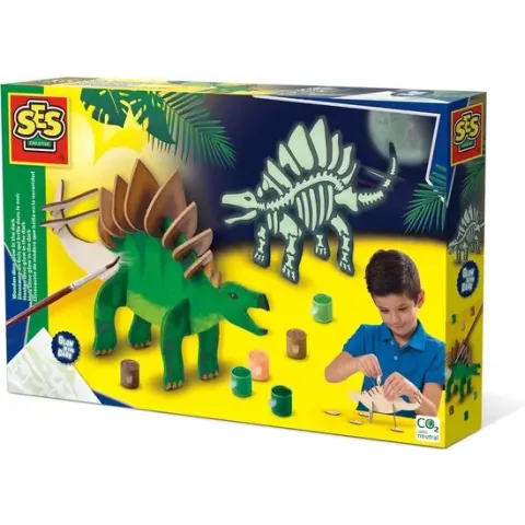 Houten dino glow in the dark