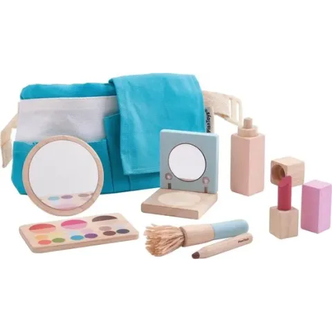 Houten Make-up Set met Tasje