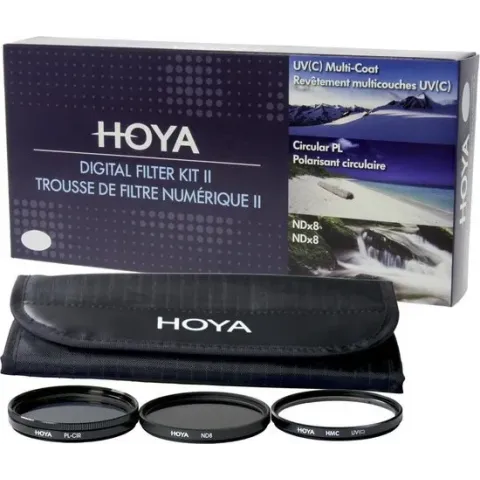 Hoya Digital Filter Kit II 72mm - UV, Polarisatie en NDX8 filter