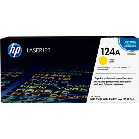 HP 124A - Tonercartridge / Geel
