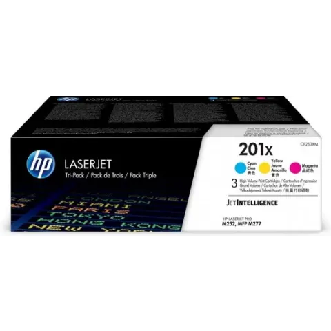 HP 201X Toner cartridge / Geel / Magenta / Cyan / Tri-pack