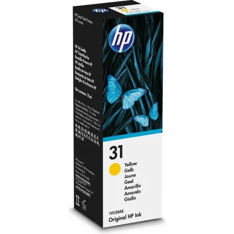 HP 31 - 70 ml - geel - origineel - inktvulling - voor Ink Tank 315; Smart Tank Plus 55X, 57X, 65X; Smart Tank Wireless 45X