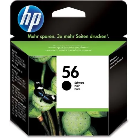 HP 56 - Inktcartridge / Zwart / Blister (C6656AE)