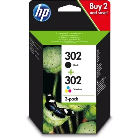 HP cartridge 302 2-pack - Instant Ink (Zwart + kleur)