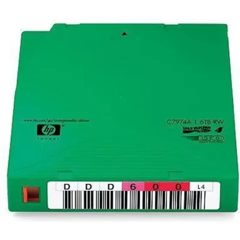 HP LTO4 Ultrium Non Custom Label 20 Tapes Media comes with a unique pre-sequenced single horizontal barcode label attached to each cartridge (no duplicate codes