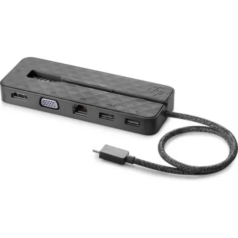 HP USB-C mini Dock - Dockingstation - USB-C - VGA, HDMI - GigE - voor Chromebook Enterprise x360; Chromebook x360; ProBook 430 G7, 440 G7, 450 G7; ZBook 15 G6