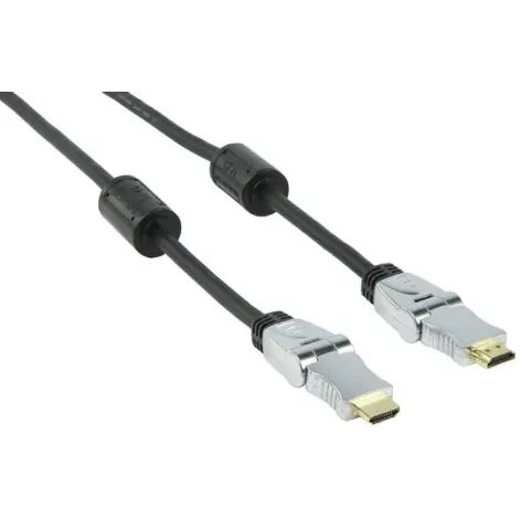 HQ 1.5m, HDMI M/M HDMI kabel 1,5 m HDMI Type A (Standaard) Grijs