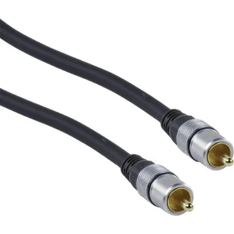 HQ 1.5m RCA M/M audio kabel 1,5 m Zwart