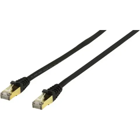 HQ HQCC-PA5E/10 - Cat 5 STP-kabel - RJ45 - 10 m - Zwart
