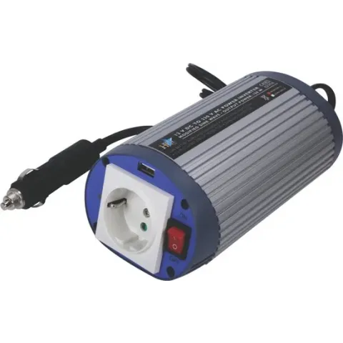 HQ Omvormer auto 12V - 230V stopcontact 150W + USB aansluiting
