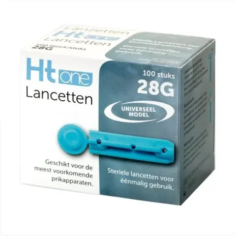 Ht One lancetten 28G 100 stuks