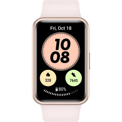 Huawei Watch Fit New - Smartwatch dames - 14 dagen batterijduur - Sakura Pink