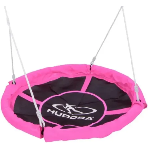 HUDORA Nest 110, Pink | Garden Swing | Also Suitable for Indoor Use, 110 cm