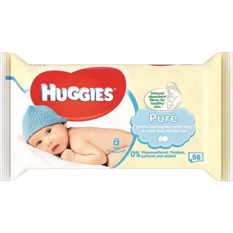 Huggies Babydoekjes - Pure 56 Stuks