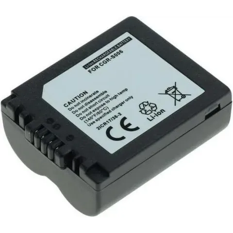 Huismerk Camera-accu CGA-S006 / CGR-S006E voor Panasonic