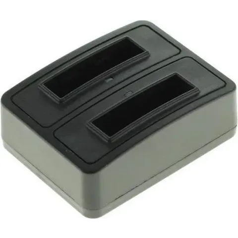 Huismerk Duo oplader voor 2 camera accu's Olympus Li-60B