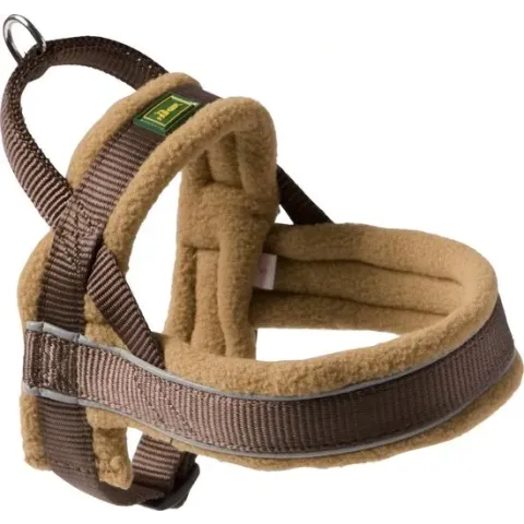 Hunter Harnas Norweger Racing - Hondentuig -  Bruin/Cognac - M - 52-62 x 2.5 cm