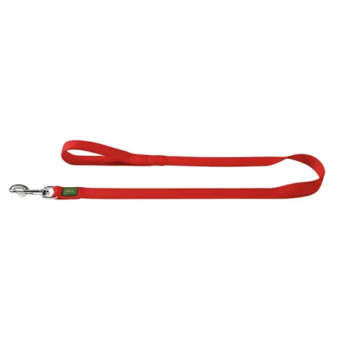 Hunter Looplijn Nylon Soft Rood - Hondenriem - 100x2.0 cm