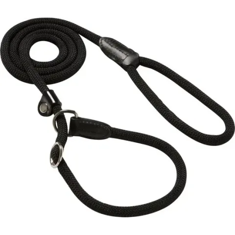 Hunter Retrieverlijn met Stop Freestyle - Zwart - 10 mm x 170 cm