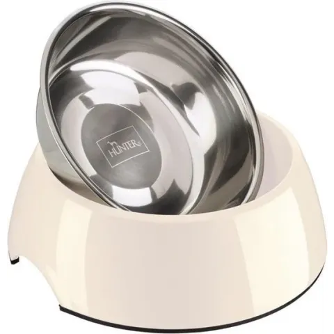 Hunter - Voerbak - Drinkbak - Wit - 350ml