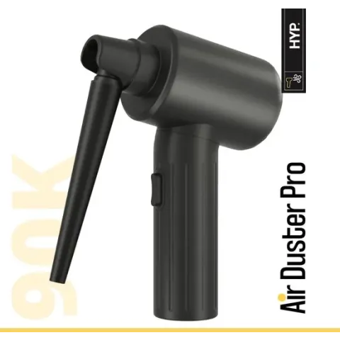 HYP.® Air Duster Pro 90K - Oplaadbaar & draadloos - 90.000 RPM - Perslucht - Stofreiniger - Duurzaam & compacte oplossing - compressed air - keyboard cleaner - toetsenbord schoonmaken