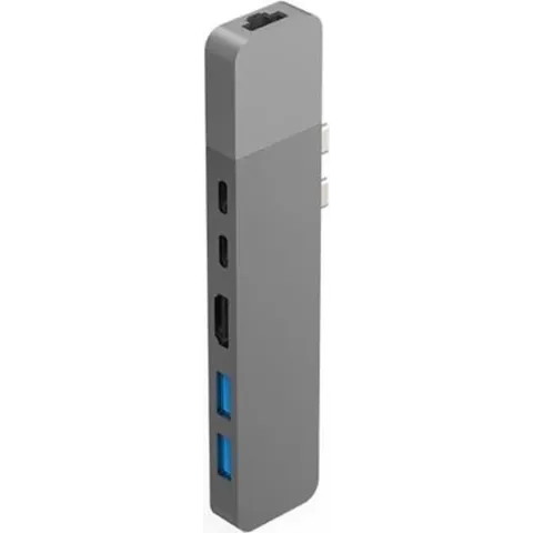 Hyper Net hub voor USB-C - Zilver